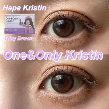 One & Only Kristin/Hapa kristin/カラーコンタクトレンズを使ったクチコミ（1枚目）