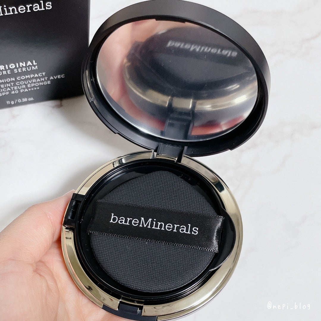 オリジナル ピュア セラム カバーアップ クッション/bareMinerals/クッションファンデーションを使ったクチコミ(2枚目)