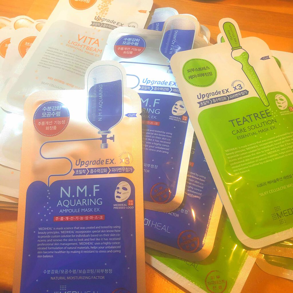 ビタライトビームエッセンシャルマスクEX/MEDIHEAL/シートマスク・パックを使ったクチコミ（1枚目）