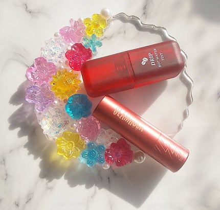 ドリップホットウォーターティント/BLACK ROUGE/リップティントを使ったクチコミ(3枚目)