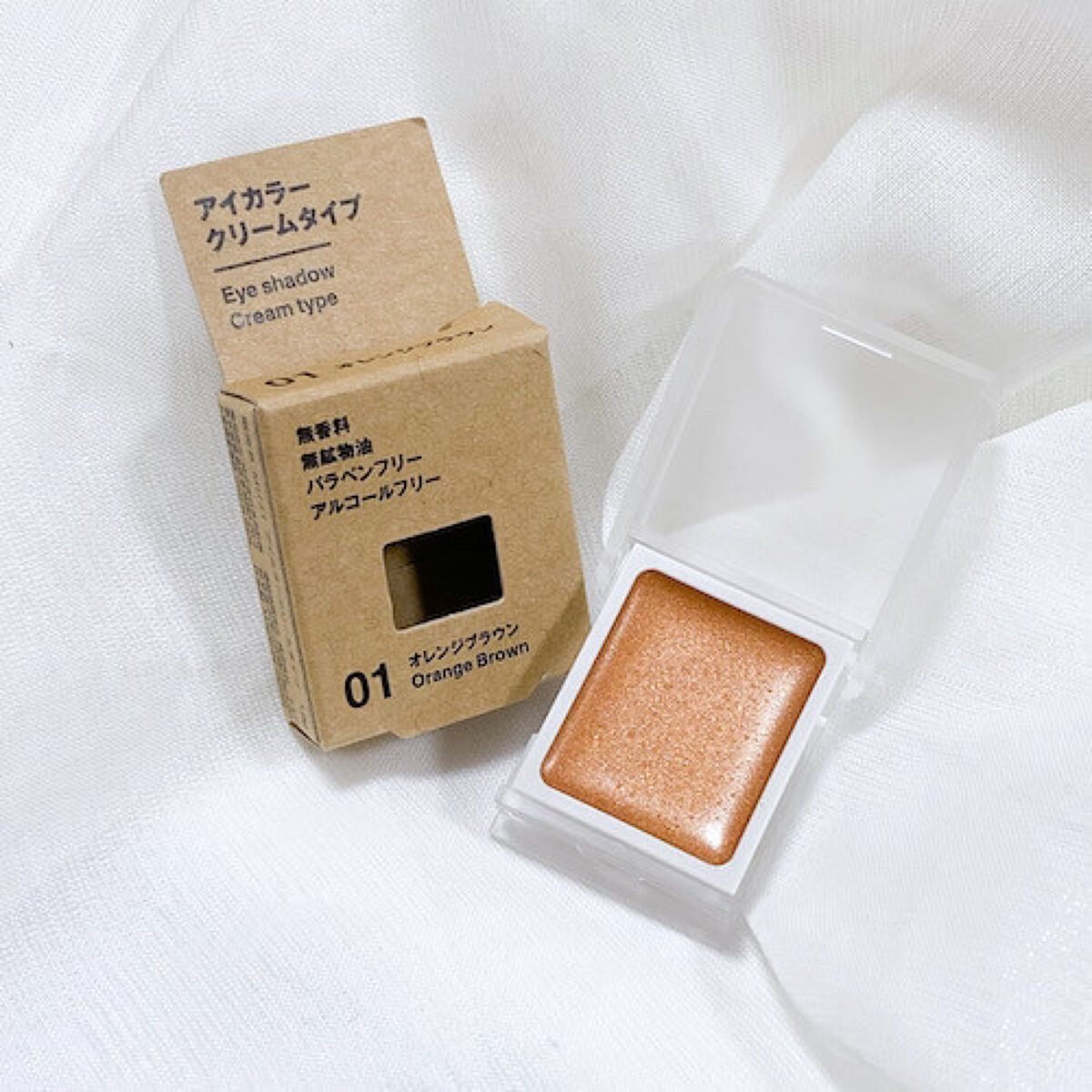 アイカラー　クリームタイプ/無印良品/ジェル・クリームアイシャドウを使ったクチコミ（2枚目）