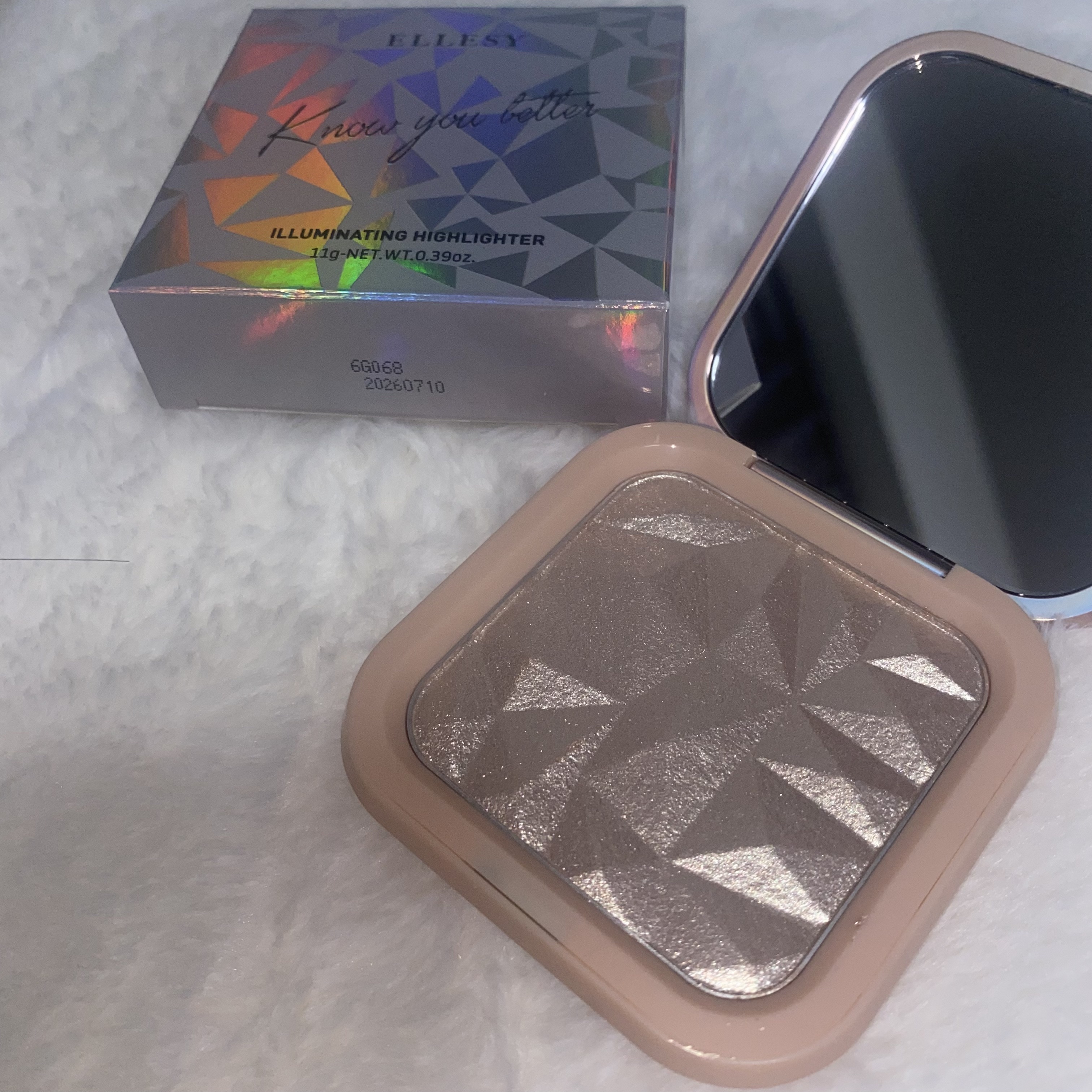 know you letten ダイヤモンド ハイライトパウダー/ELLESY/パウダーハイライトを使ったクチコミ（2枚目）
