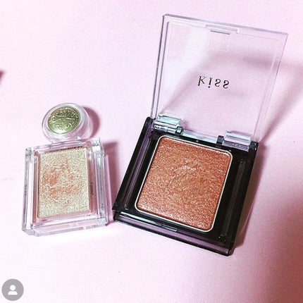 シアー グリッターアイズ 03 ダズリングガール(DAZZLING GIRL)/KiSS/単色アイシャドウを使ったクチコミ(1枚目)