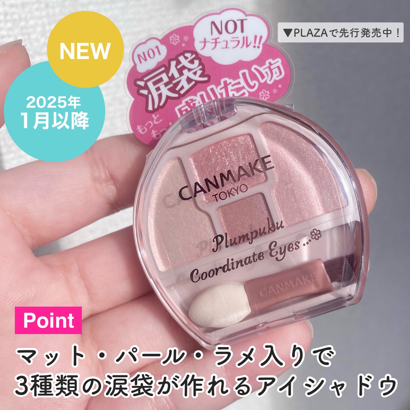 プランぷくコーデアイズNeo/キャンメイク/アイシャドウを使ったクチコミ(3枚目)