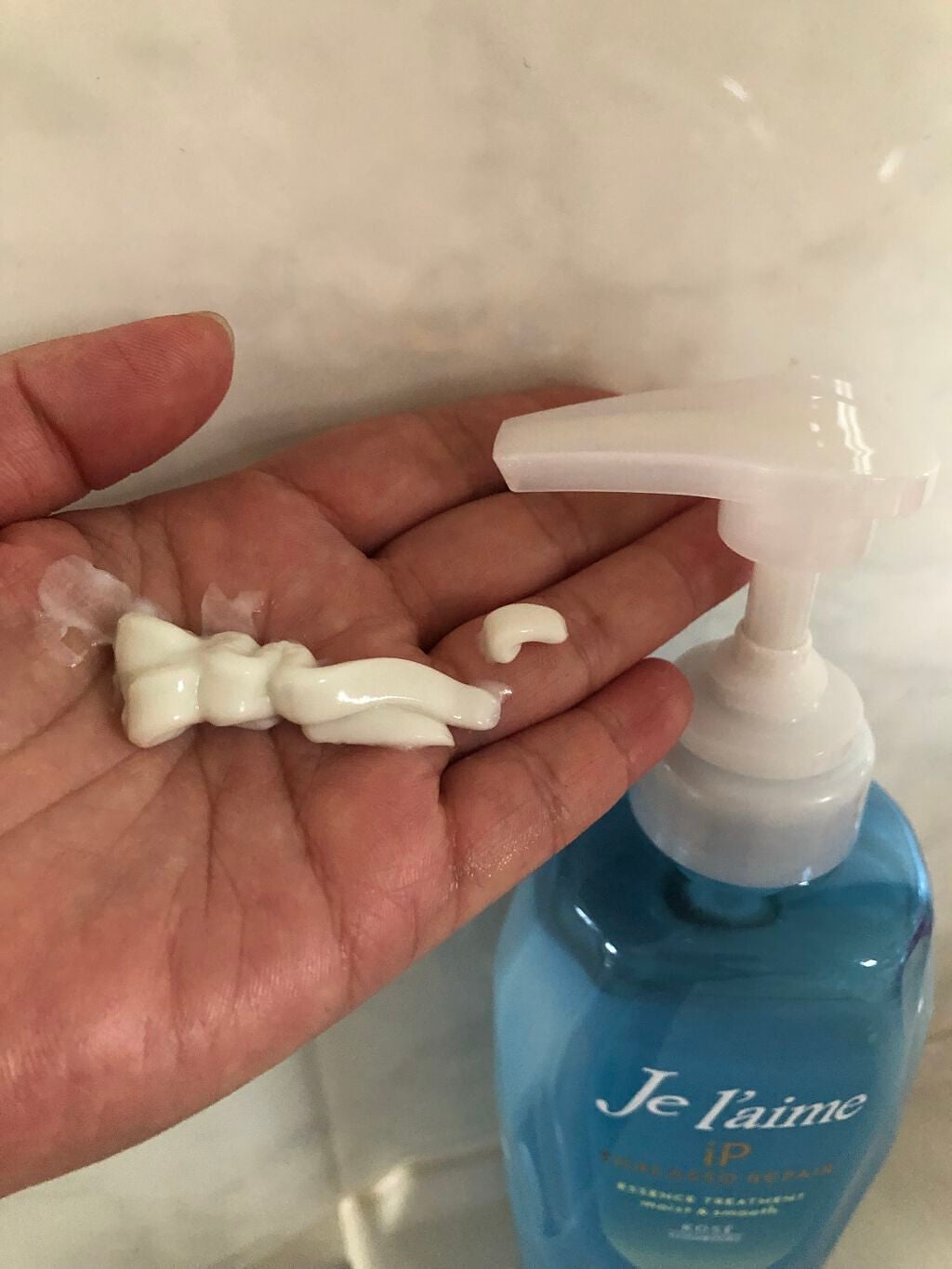 iP タラソリペア 補修美容液 シャンプー/トリートメント (モイスト&スムース)/Je l'aime/市販シャンプーを使ったクチコミ(6枚目)