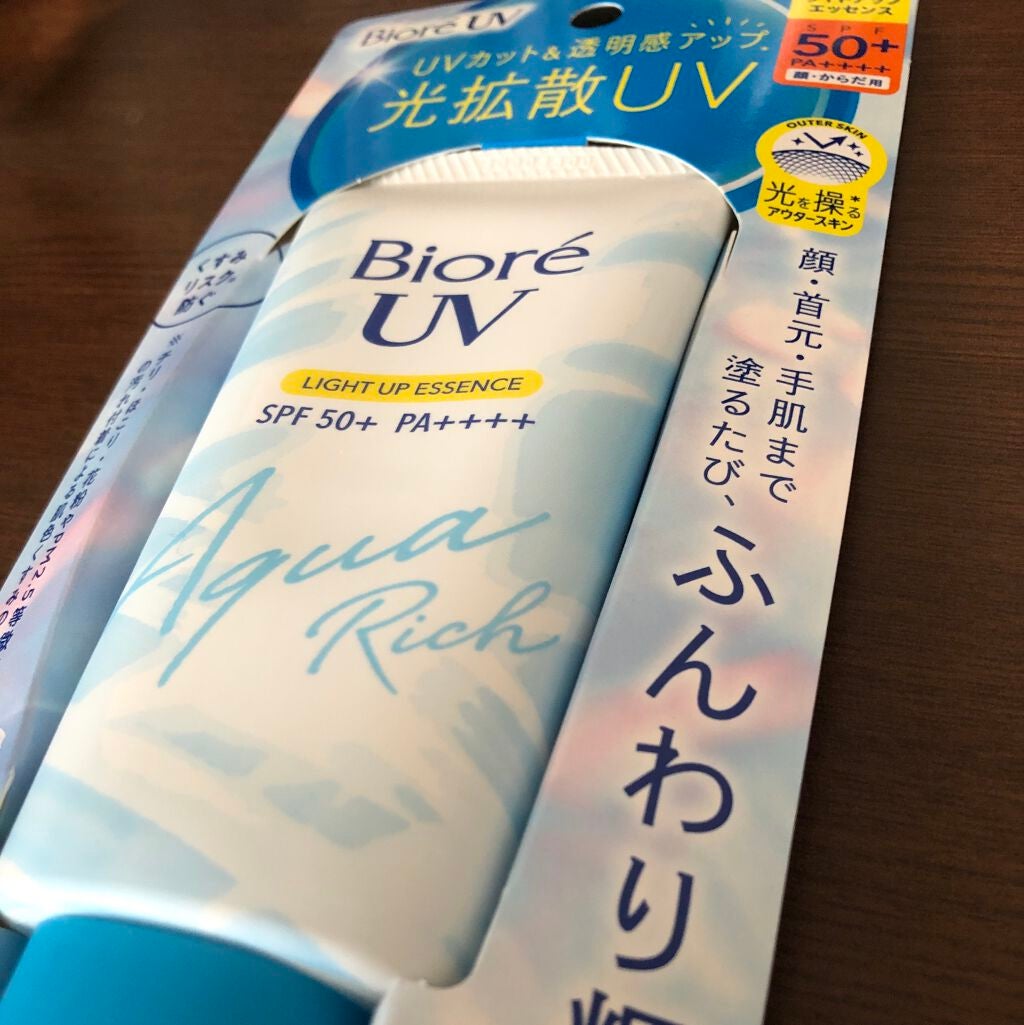 ビオレUV アクアリッチ ライトアップエッセンス/ビオレ/日焼け止めクリームを使ったクチコミ(1枚目)