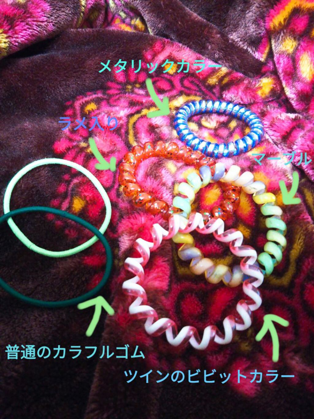 スプリングゴム/無印良品/ヘアアクセサリーを使ったクチコミ(2枚目)