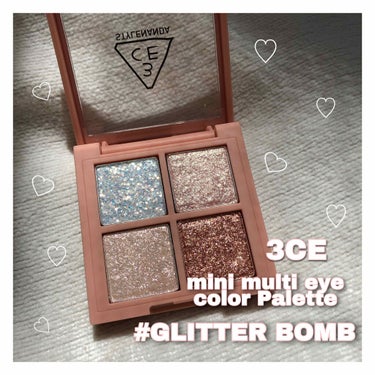 3CE MINI MULTI EYE COLOR PALETTE #GLITTER BOMB/3CE/アイシャドウパレットを使ったクチコミ（1枚目）