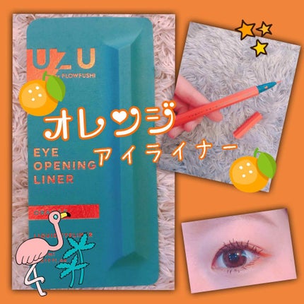 EYE OPENING LINER/UZU BY FLOWFUSHI/リキッドアイライナーを使ったクチコミ(1枚目)