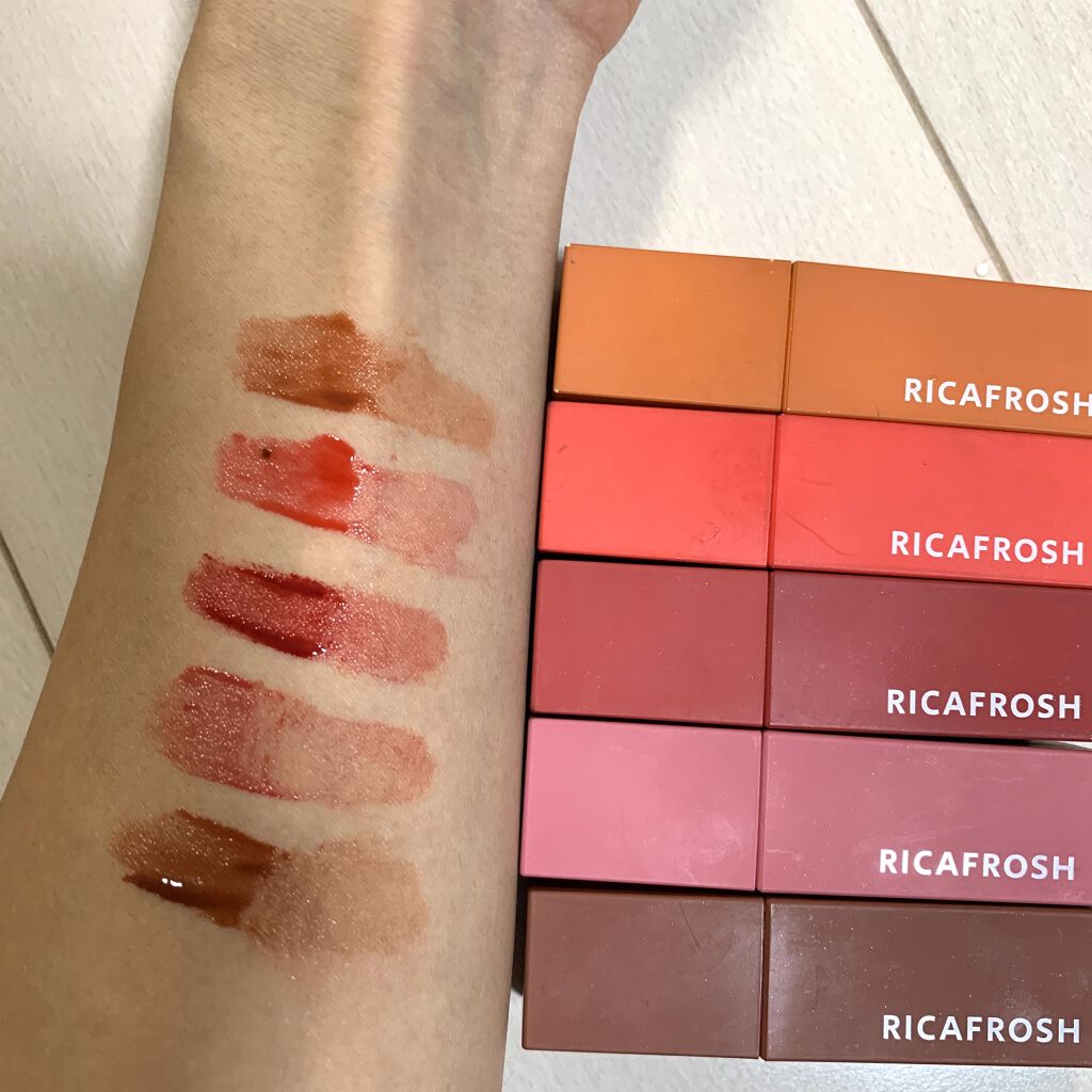 ジューシーリブティント/RICAFROSH/リップティントを使ったクチコミ（3枚目）