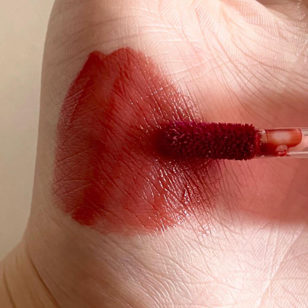 ドリップホットウォーターティント/BLACK ROUGE/リップティントを使ったクチコミ(4枚目)
