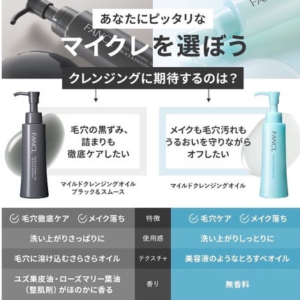 マイルドクレンジング オイル〈ブラック&スムース〉/ファンケル/オイルクレンジングを使ったクチコミ(7枚目)