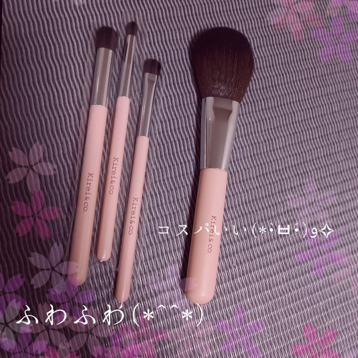 パウダー用メイクブラシ/Kirei&co./メイクブラシを使ったクチコミ（2枚目）