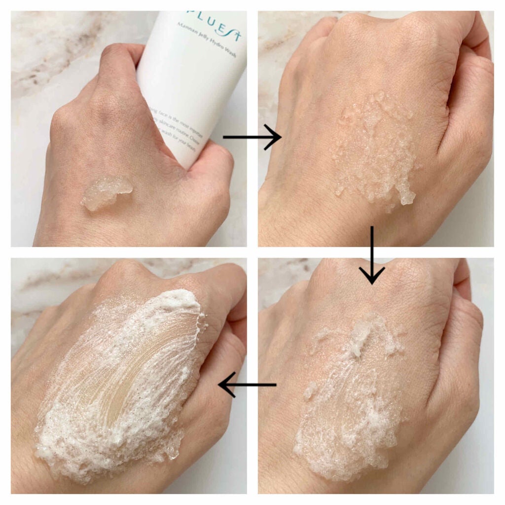 マンナンジェリーハイドロウォッシュ/PLUEST/洗顔料を使ったクチコミ(2枚目)