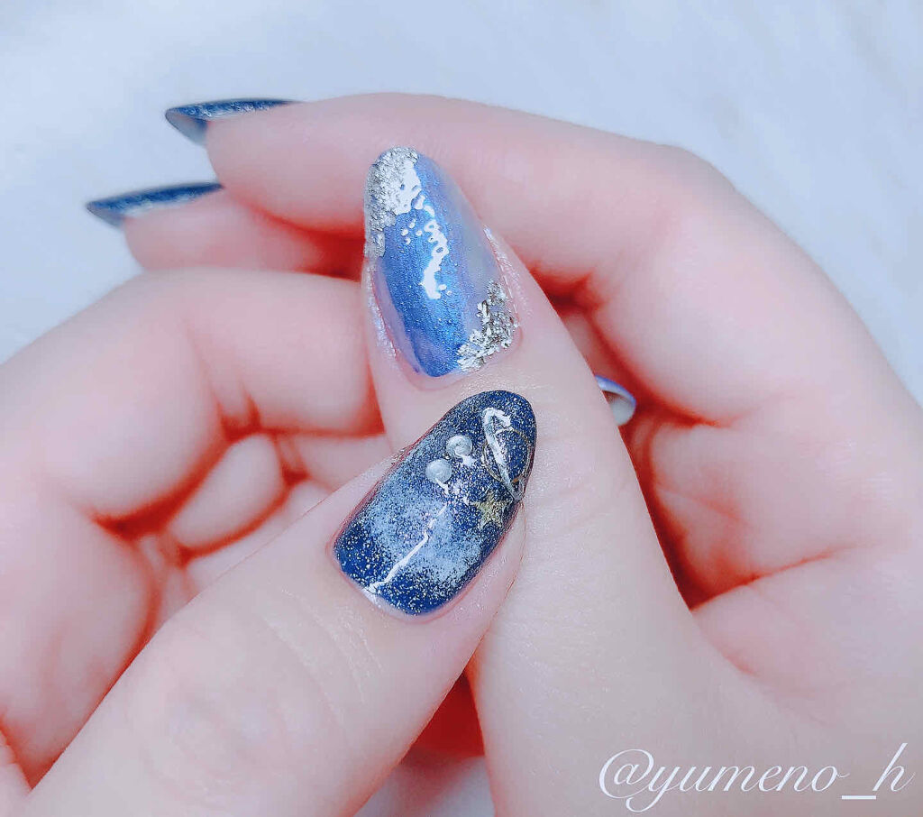 ＳＰＩＮＮＳ ネイルカラー ナイト/DAISO/マニキュアを使ったクチコミ（2枚目）