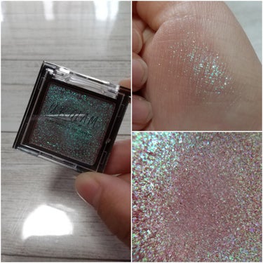 UR GLAM　POWDER EYESHADOW オーロラピンク/U R GLAM/シングルアイシャドウを使ったクチコミ（1枚目）