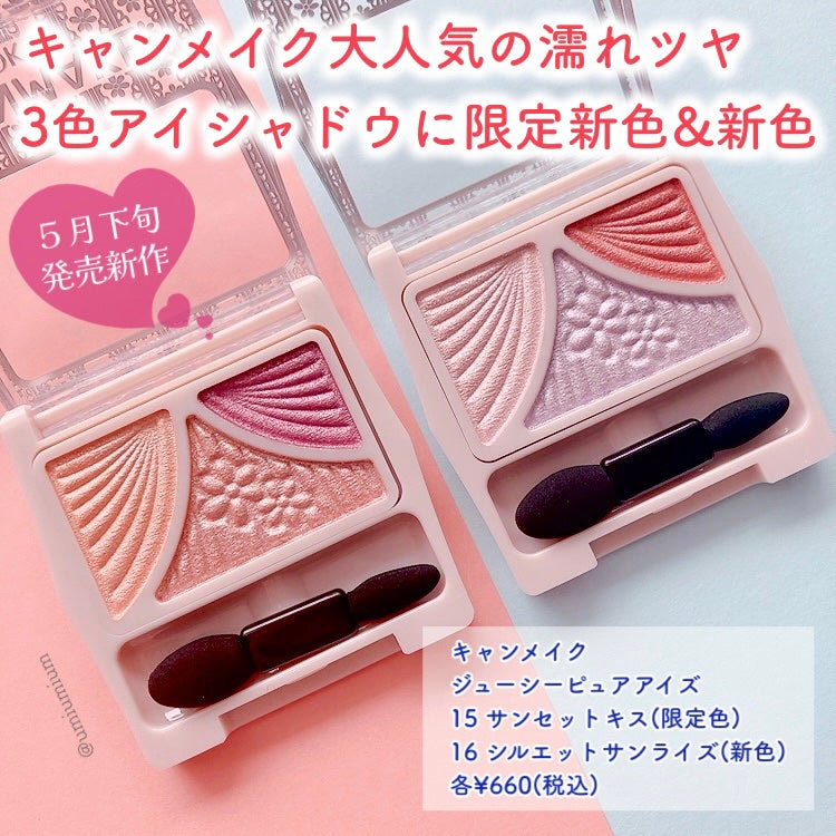 ジューシーピュアアイズ/キャンメイク/アイシャドウパレットを使ったクチコミ(2枚目)