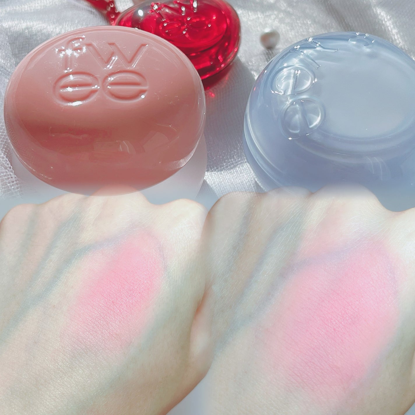 リップアンドチーク ブラーリープリンポット/fwee/口紅を使ったクチコミ(3枚目)