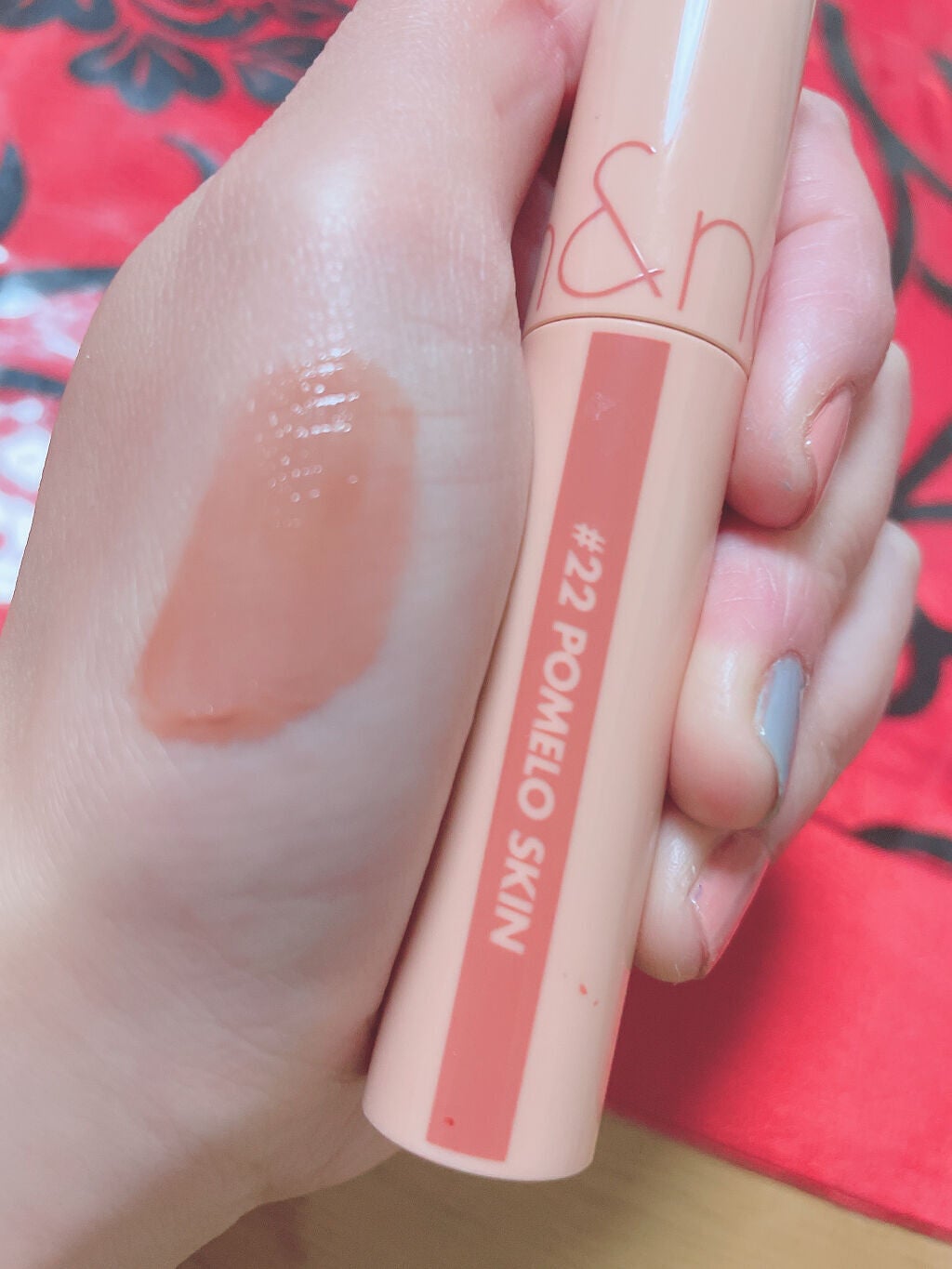 ジューシーラスティングティント/rom&nd/リップティントを使ったクチコミ(2枚目)