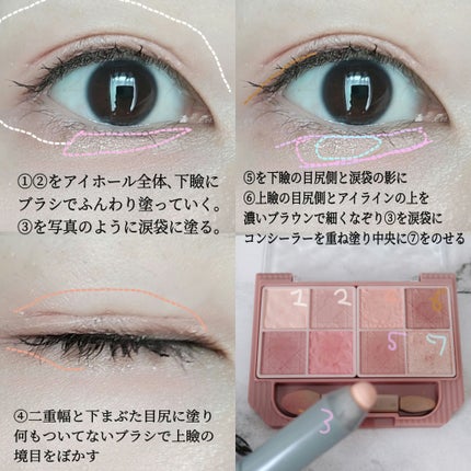 プティパレットアイズ(マットタイプ)/キャンメイク/パウダーアイシャドウを使ったクチコミ(2枚目)