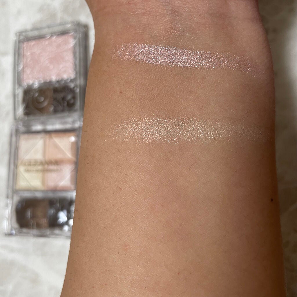 トーンアップアイシャドウ/CEZANNE/アイシャドウパレットを使ったクチコミ(3枚目)