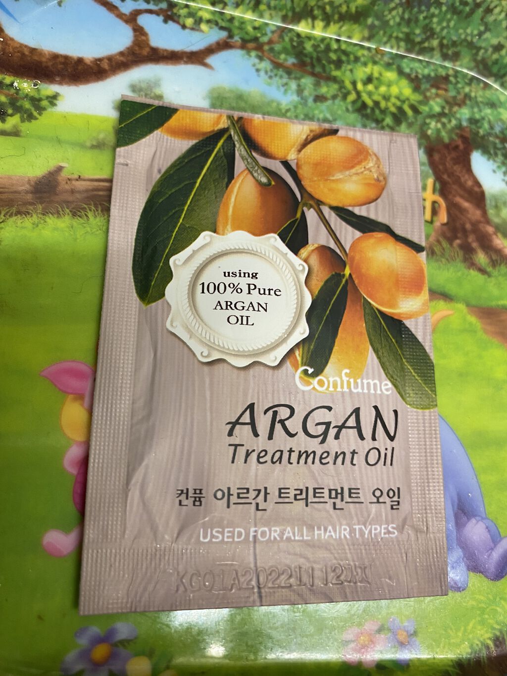 アルガントリートメントアンプル/WELCOS/ヘアオイルを使ったクチコミ（1枚目）