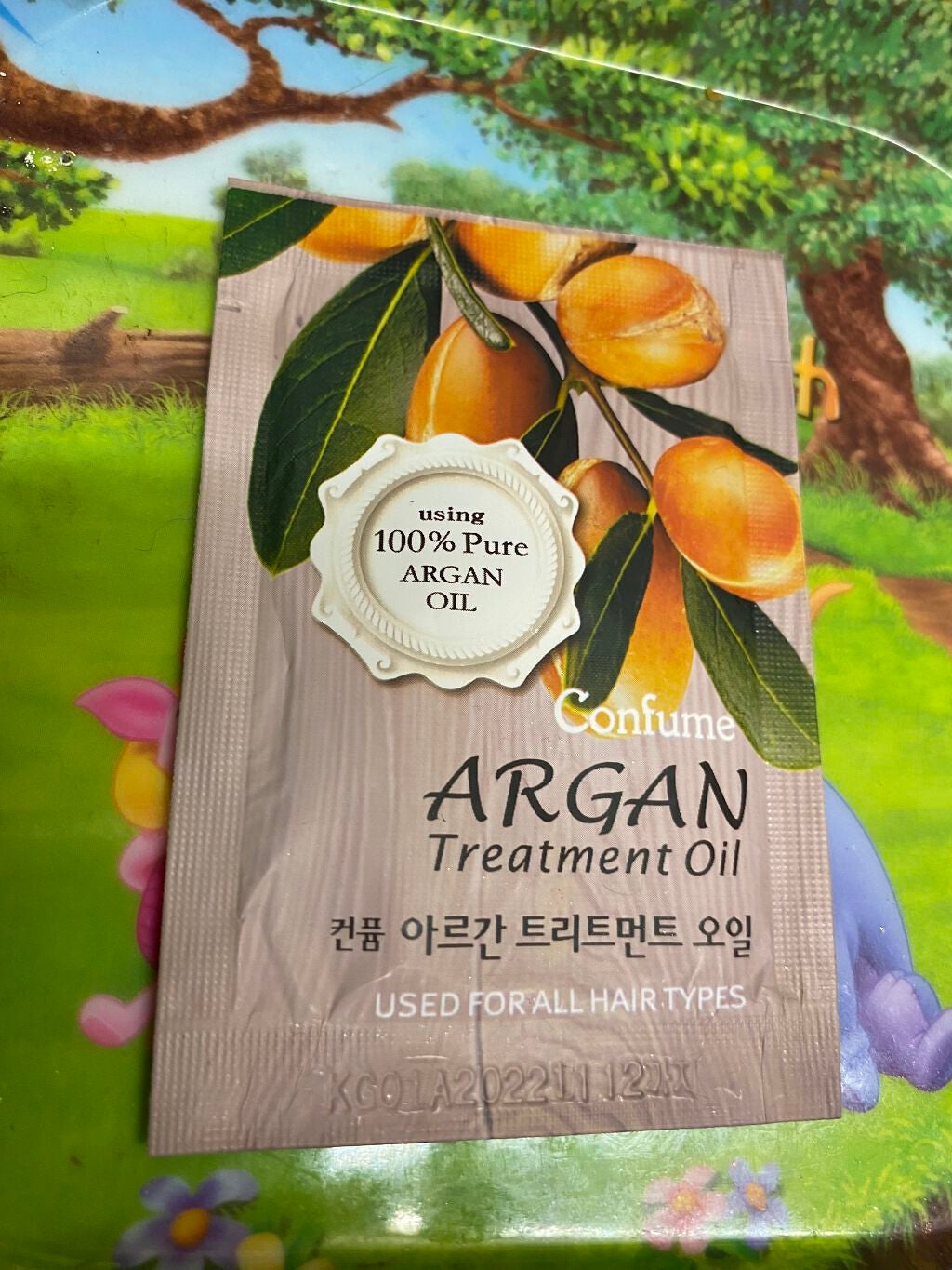 アルガントリートメントアンプル/WELCOS/ヘアオイルを使ったクチコミ(1枚目)