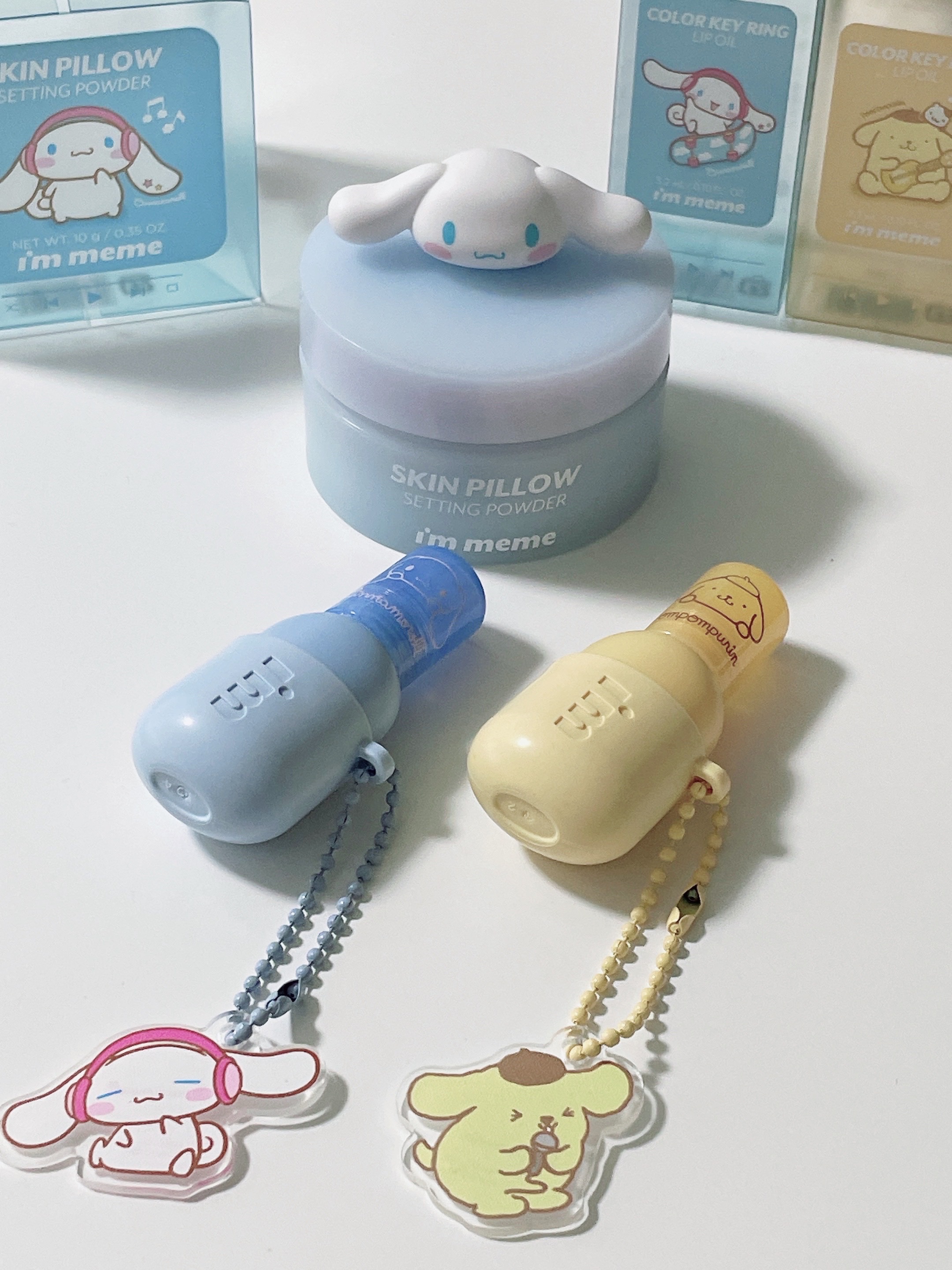 カラーキーリングリップオイル スポットライトオン シナモロール/i’m meme/リップグロスを使ったクチコミ（1枚目）