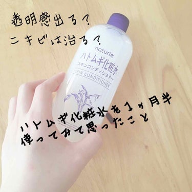 ハトムギ化粧水(ナチュリエ スキンコンディショナー R )/ナチュリエ/化粧水を使ったクチコミ（1枚目）