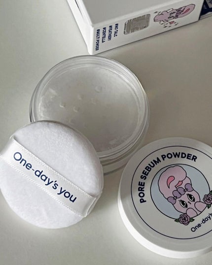 ポアセバムパウダー/One-day's you/ルースパウダーを使ったクチコミ(5枚目)