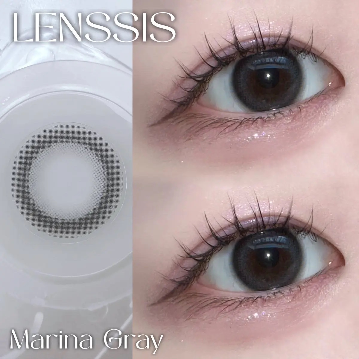 マリナシリーズ	 マリナグレー/LENSSIS/カラーコンタクトレンズを使ったクチコミ（1枚目）