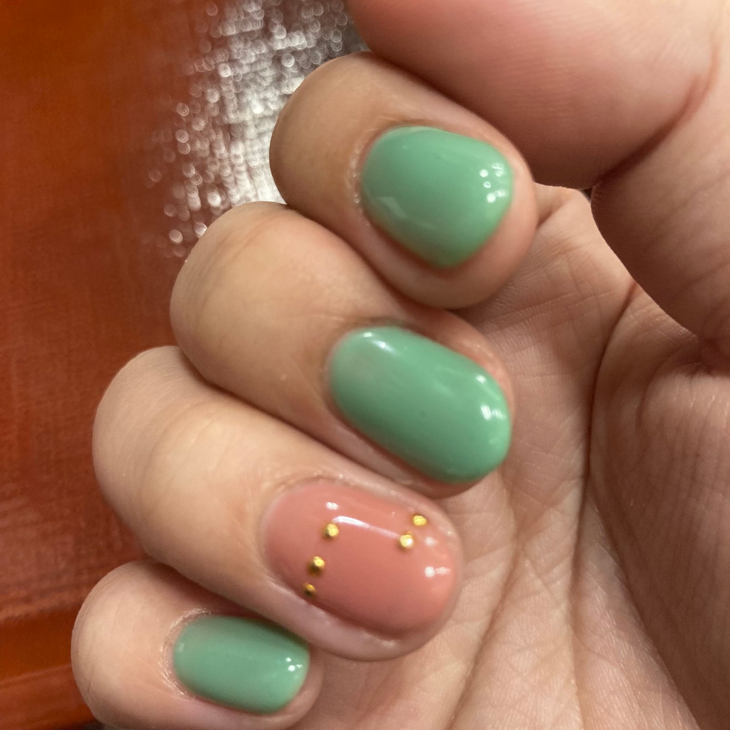 ぴっぴちゃん(。•ө•。) on LIPS 「【ネイル(3月)】時間がなく急遽初めましてのネイルサロンにて♡..」(1枚目)