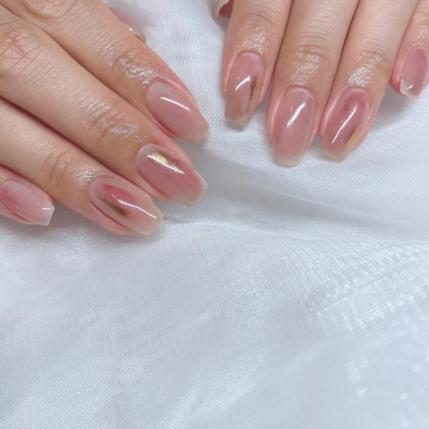 #ニュアンスネイル,#スクエアネイル,#美フォルムネイル,#秋ネイル,#ぬりかけネイル,#ピンクネイル,#ベージュネイル,#ブラウンネイル,#おまかせネイル,#オフィスネイル,#シンプルネイルのネイルデザイン