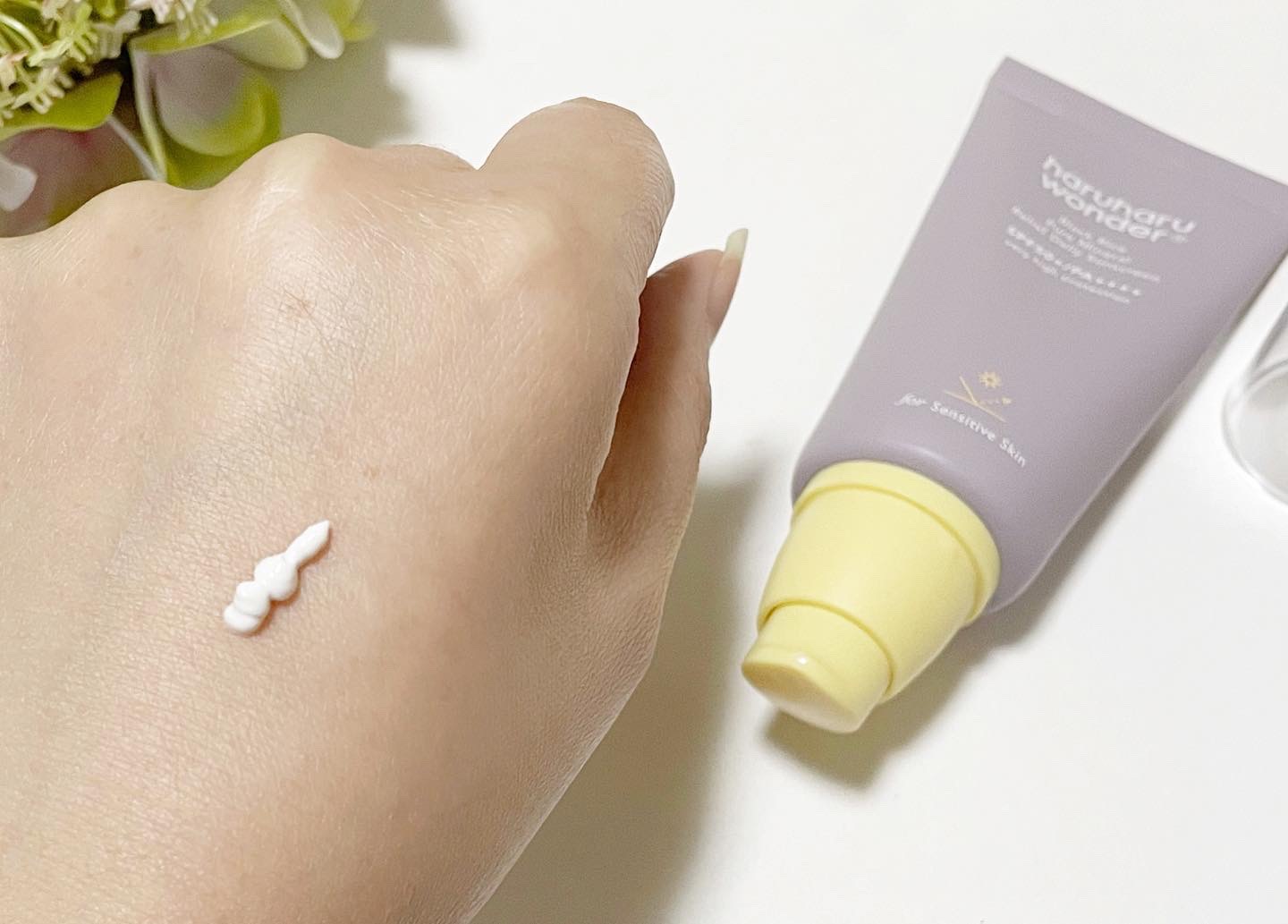 ブラックライス ピュア ミネラル リリーフ デイリー サンスクリーン/haruharu wonder/日焼け止めクリームを使ったクチコミ（2枚目）