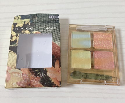 ビーチバカンスグリッターパレット/KATE/アイシャドウパレットを使ったクチコミ(2枚目)