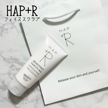 HAP＋R フェイススクラブ のクチコミ「.

✔︎HAP+R
▶︎フェイススクラブ

好きか嫌いか分かれるほどの
調つぶつぶ感が特徴の.....」（1枚目）