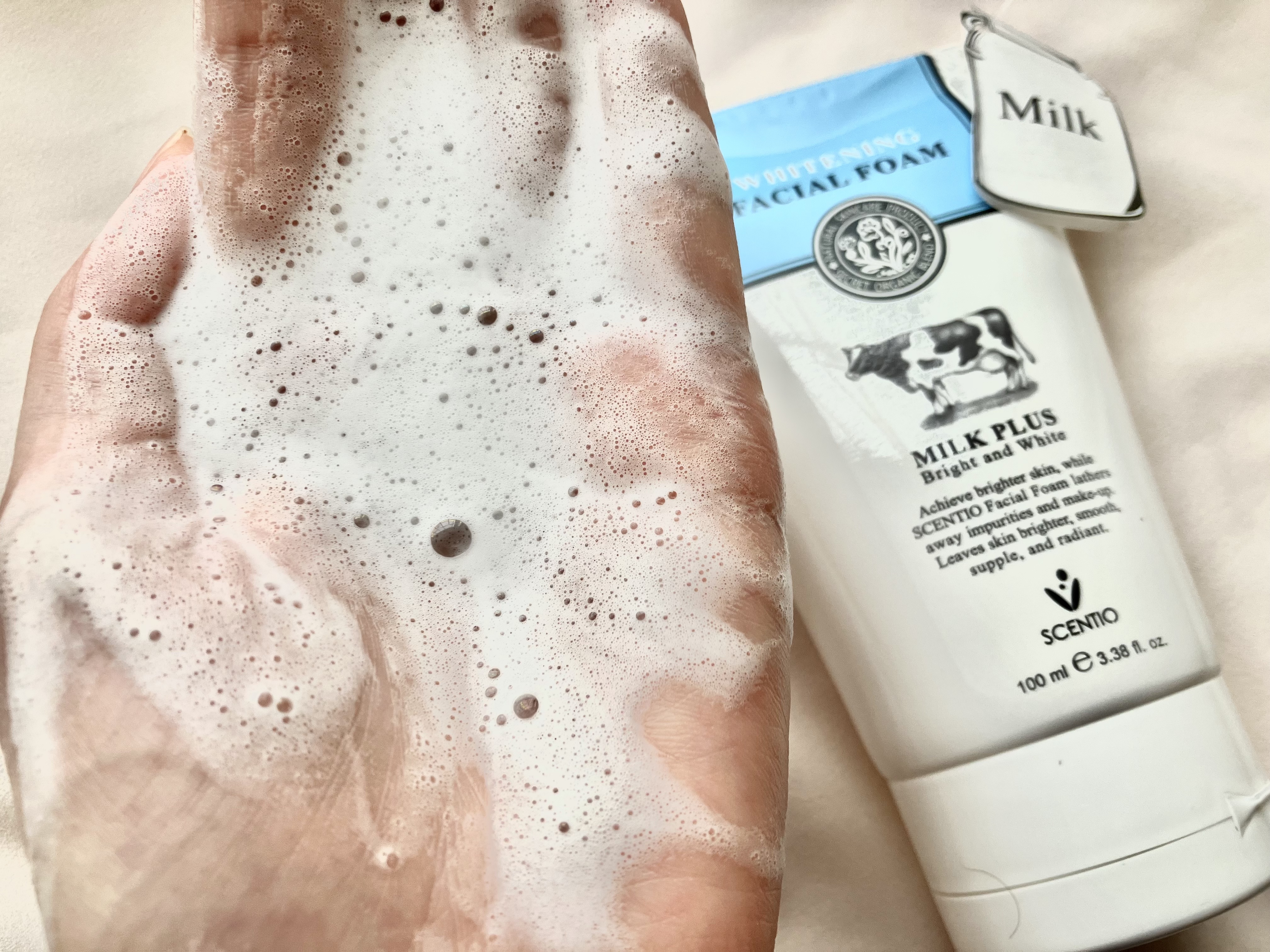 ミルクホワイトブライトニング・フェイシャルフォーム/Beauty Buffet/洗顔フォームを使ったクチコミ（2枚目）