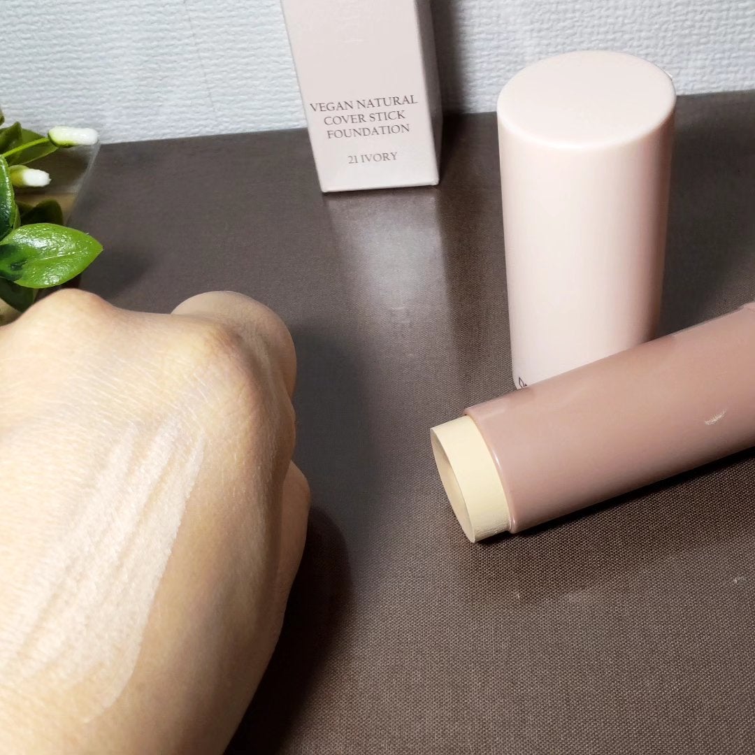 ヴィーガンナチュラルカバースティックファンデーション/DERMASHARE/その他ファンデーションを使ったクチコミ(3枚目)