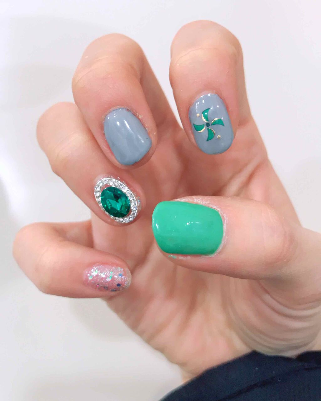 ネイルシール/セリア/ネイルシールを使ったクチコミ(2枚目)