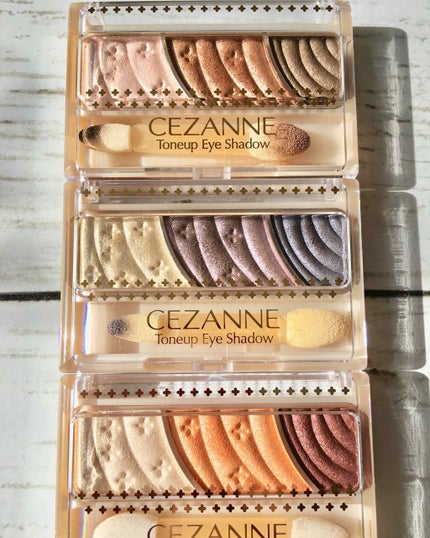 トーンアップアイシャドウ/CEZANNE/アイシャドウパレットを使ったクチコミ(1枚目)