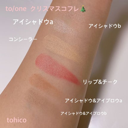 ホリデーメイクアップコレクション2021/to/one/メイクアップキットを使ったクチコミ(3枚目)