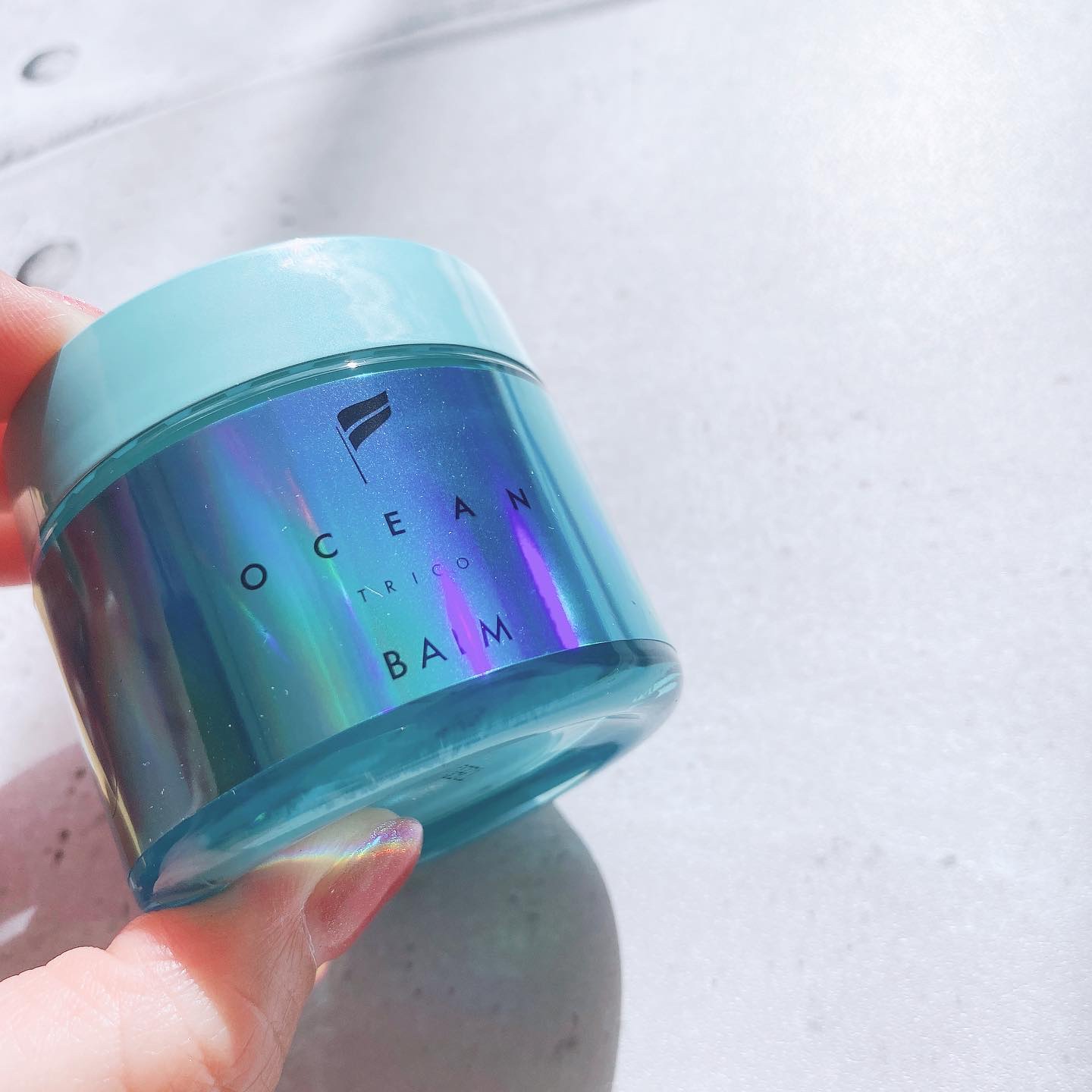オーシャントリコ ヘアスタイリング バーム ライトブルー/OCEAN TRICO/ヘアバームを使ったクチコミ（2枚目）