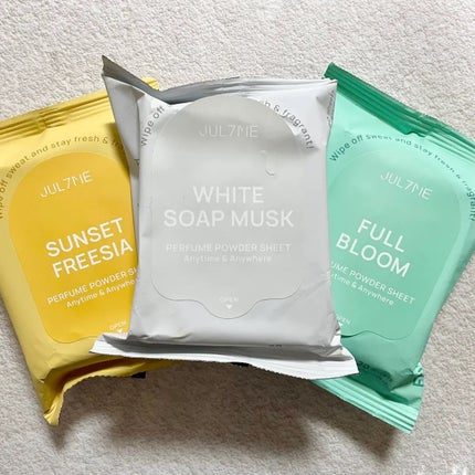 ジュライミー フレグランスパウダーシート サンセットフリージア/JUL7ME/ボディシートを使ったクチコミ(1枚目)