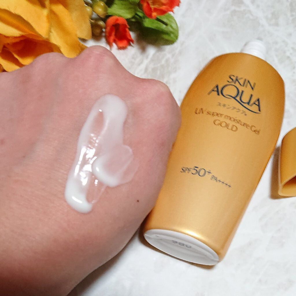 スーパーモイスチャージェルゴールド/スキンアクア/日焼け止めジェルを使ったクチコミ(6枚目)