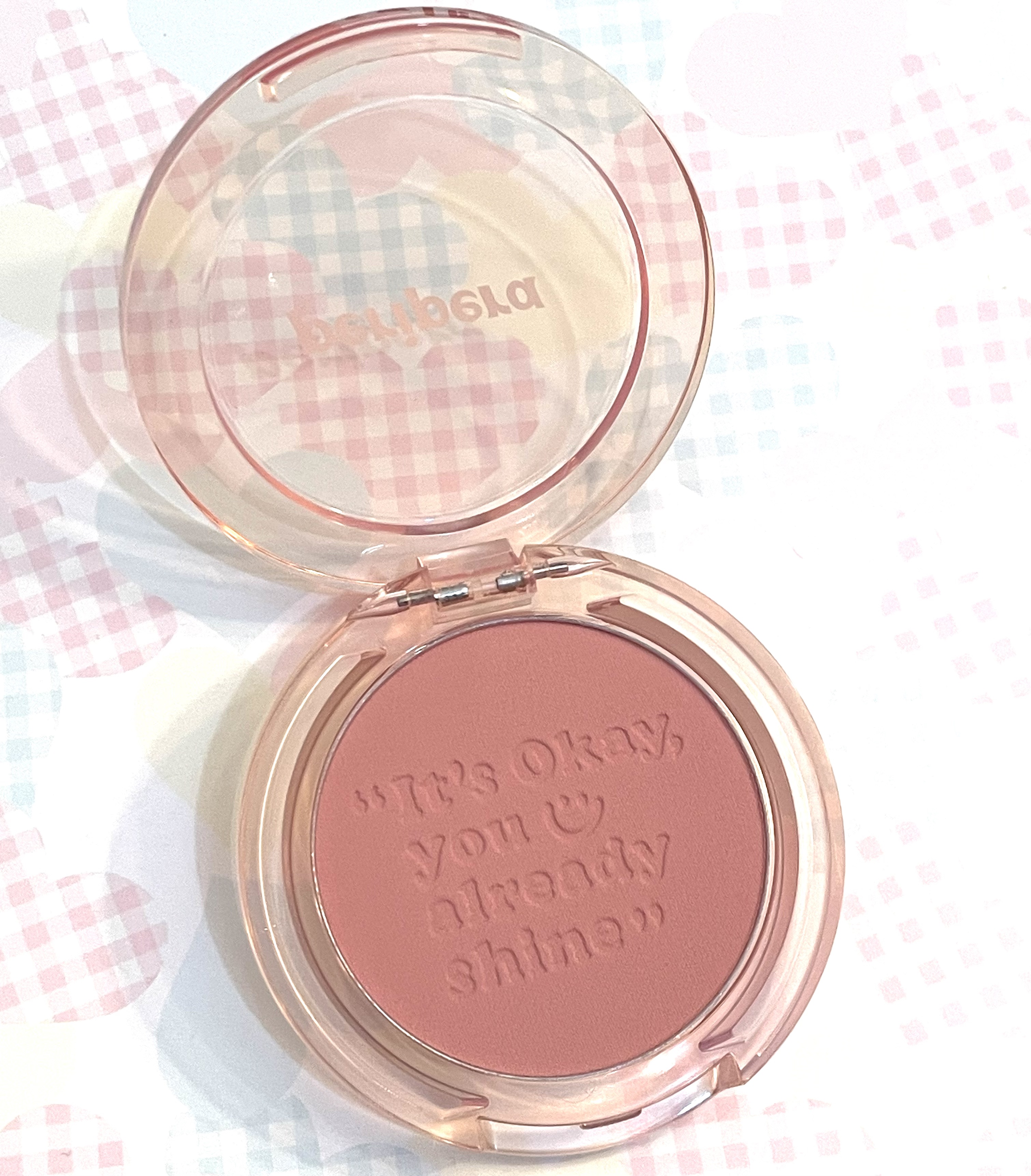 ピュア ブラッシュド サンシャイン チーク 01 CALM PINK(おうち時間)/PERIPERA/パウダーチークを使ったクチコミ（2枚目）