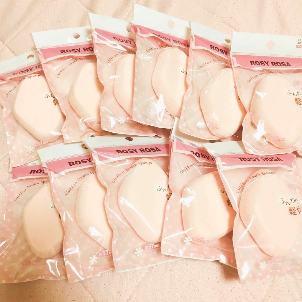 シフォンタッチスポンジ ダイヤ型/ロージーローザ/パフ・スポンジを使ったクチコミ(1枚目)