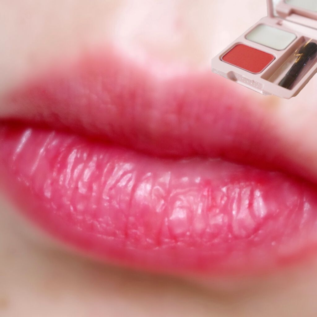 マットリップパウダー sweet cherry(スウィートチェリー)/WHOMEE/口紅を使ったクチコミ（3枚目）