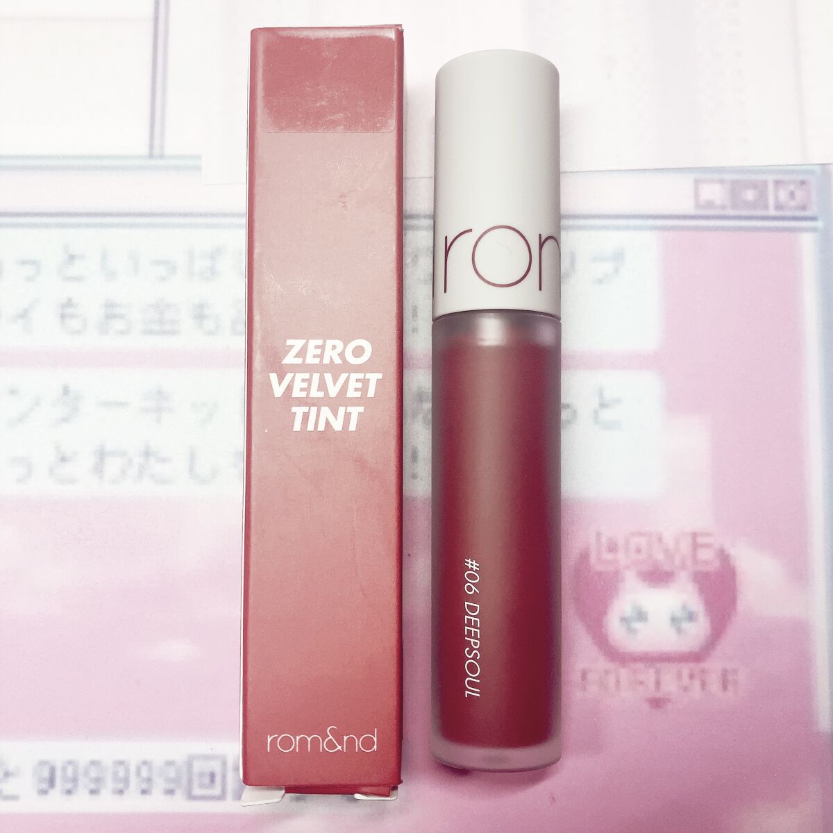 ゼロベルベットティント/rom&nd/リップティントを使ったクチコミ（1枚目）