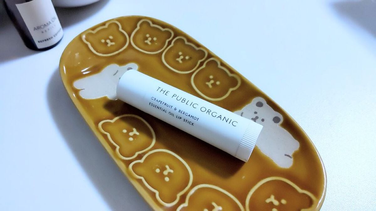 オーガニック認証 精油リップスティック スーパーポジティブ ライズ/THE PUBLIC ORGANIC/リップクリームを使ったクチコミ(1枚目)