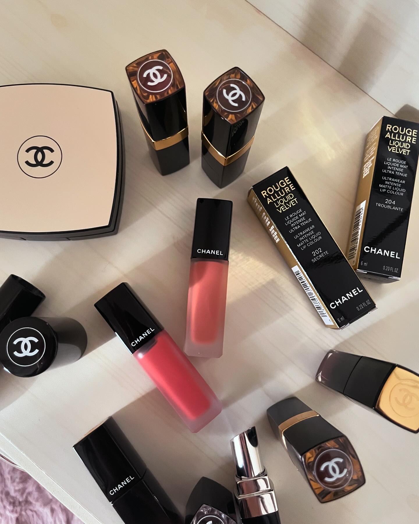 ルージュアリュールリクィッドヴェルヴェットトリオセット/CHANEL/口紅を使ったクチコミ（1枚目）
